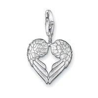 thomas sabo silver heart wings charm