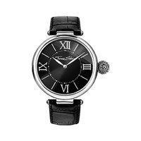 Thomas Sabo Ladies Karma Black Dial Leather Strap Watch