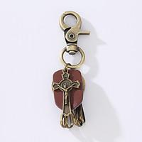 the new punk mans vintage vowhide alloy key ring is decorated with a r ...