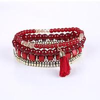 The New Trend of European and American Fashion Exquisite Bead Bracelet Elastic Multilayer Three-Dimensional Box Factory Direct Multilayer Bracelet