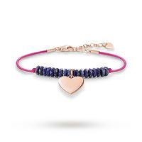 Thomas Sabo Sterling Silver Heart Pink Love Bridge Bracelets
