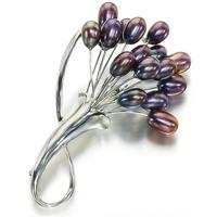 That Bunch of Flowers black pearl brooch