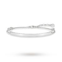 Thomas Sabo Jewellery Ladies\' Sterling Silver Love Bridge Bracelet 15-18 Cms