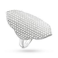 thomas sabo ladies pave ring size o