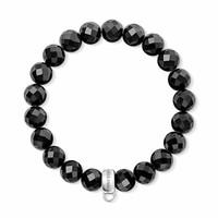 Thomas Sabo black obsidian charm carrier bracelet - medium