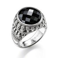 thomas sabo ring rebel at heart onyx silver