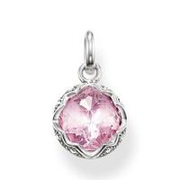 thomas sabo pendant glam soul purity of lotus pink synthetic corundum  ...