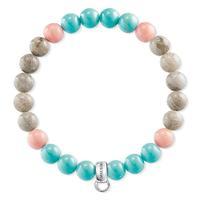 Thomas Sabo Bracelet Charm Bamboo Jasper Turquoise 16.5cm