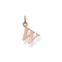 Thomas Sabo Pendant Sterling Silver Special Addition Letter W 18k Rose Gold Plated D