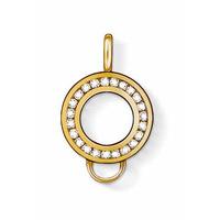 Thomas Sabo Charm Sterling Silver Club k Yellow Gold Carrier D