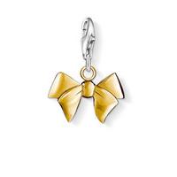 Thomas Sabo Charm Sterling Silver Club k Yellow Gold Plated Bow D