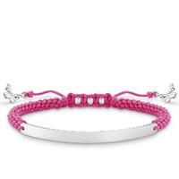 Thomas Sabo Bracelet Love Bridge Hot Pink Butterfly 19cm D