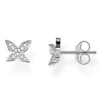 Thomas Sabo Earrings Glam & Soul Butterfly White Zirconia Pave Silver D