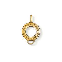 Thomas Sabo Charm Sterling Silver Cham Club k Yellow Gold Plated Round D