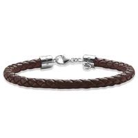 Thomas Sabo Bracelet Charm Club Brown Woven Leather D