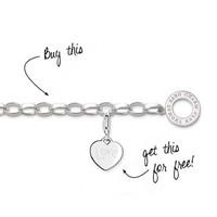 Thomas Sabo Bracelet Silver Charm 21.5cm