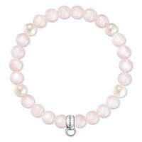 thomas sabo bracelet charm pearl pink 165cm