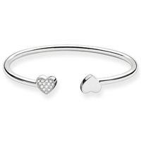 Thomas Sabo Bracelet Glam & Soul Heart Bangle Silver L