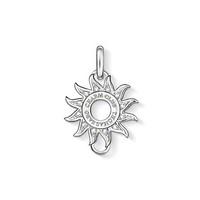 Thomas Sabo Pendant Sterling Silver Charm Club White Zirconia D