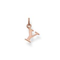 thomas sabo pendant sterling silver special addition letter y 18k rose ...