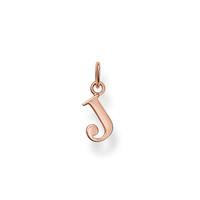 thomas sabo sterling silver 18ct rose gold initial letter j d