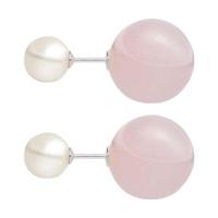 thomas sabo glam soul rosenquartz double stud pearl h1914 469 9