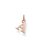 thomas sabo pendant sterling silver special addition letter u 18k rose ...