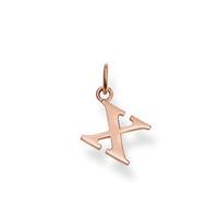 thomas sabo pendant sterling silver special addition letter x 18k rose ...