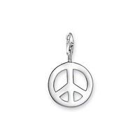 thomas sabo charm sterling silver club peace symbol