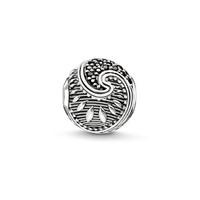 thomas sabo karma beads sterling silver black zirconia maori bead