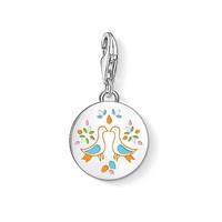 Thomas Sabo Charm Club Sterling Silver Mexican Disc Doves Charm