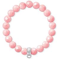 Thomas Sabo Bracelet Hot Pink Bamboo Coral Silver 17.5cm D