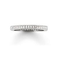Thomas Sabo Glam And Soul Sterling Silver White Zirconia Eternity Style Ring