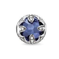 Thomas Sabo Charm Karma Beads Lotus Sapphire Blue Silver
