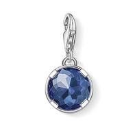 Thomas Sabo Charm Pendant Dark Blue Corundum Silver