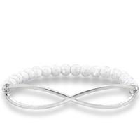 Thomas Sabo Bracelet Love Bridge White Agate Silver 17.5cm