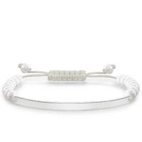 Thomas Sabo Bracelet Love Bridge White Agate Silver 21cm