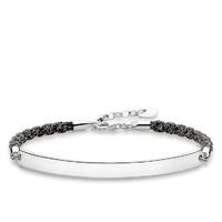 Thomas Sabo Bracelet Love Bridge Black Mokuba 19.5cm