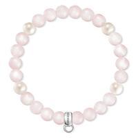 thomas sabo bracelet charm pearl pink 155cm