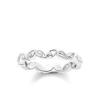 Thomas Sabo Glam and Soul Sterling Silver Diamond Leaves Ring