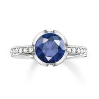 Thomas Sabo Ring Glam & Soul Dark Blue Corundum Silver