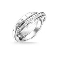 Thomas Sabo Glam and Soul Silver Zirconia Together Forever Ring