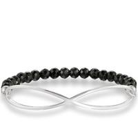 Thomas Sabo Bracelet Love Bridge Black Obsidian Silver 17.5cm