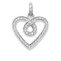 Thomas Sabo Glam And Soul Silver Zirconia Infinity Heart Pendant