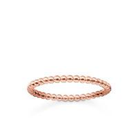 Thomas Sabo Glam and Soul Sterling Silver Rose Gold Dots Ring
