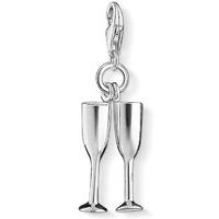 Thomas Sabo Charm Club Champagne Flutes Silver