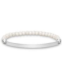 thomas sabo bracelet love bridge pearl silver 175cm