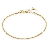Thomas Sabo Glam And Soul Sterling Silver Yellow Gold Classic Bracelet