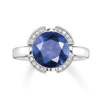 Thomas Sabo Ring Glam & Soul Dark Blue Corundum Silver