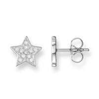 Thomas Sabo Glam And Soul Sterling Silver White Zirconia Star Earrings